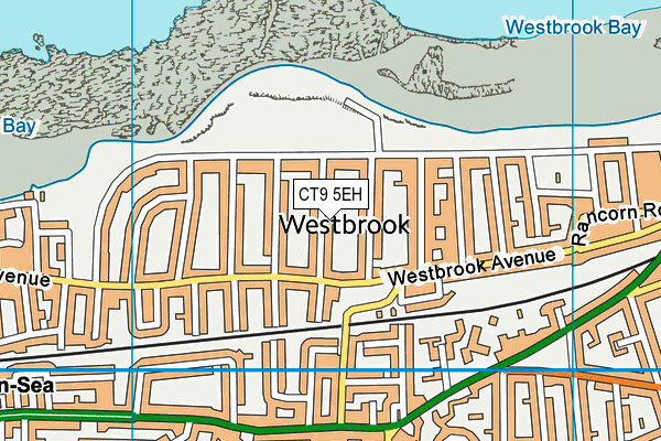 CT9 5EH map - OS VectorMap District (Ordnance Survey)