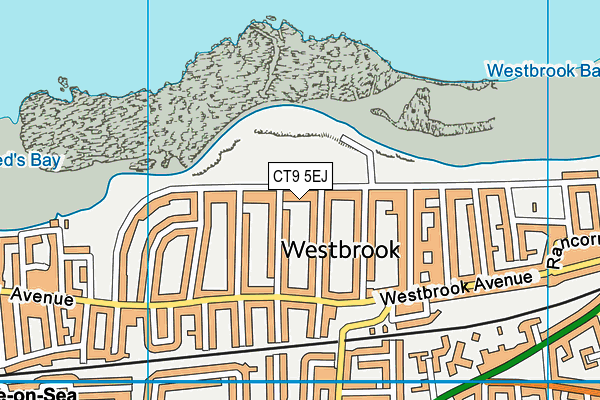 CT9 5EJ map - OS VectorMap District (Ordnance Survey)