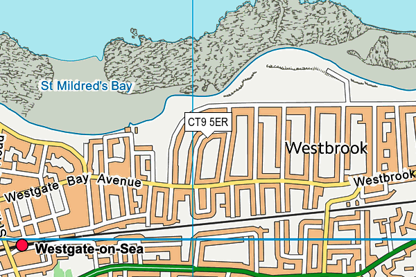 CT9 5ER map - OS VectorMap District (Ordnance Survey)