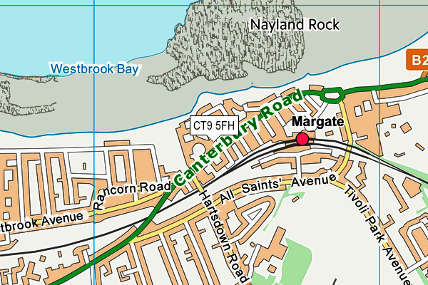 CT9 5FH map - OS VectorMap District (Ordnance Survey)