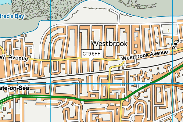 CT9 5HH map - OS VectorMap District (Ordnance Survey)
