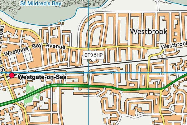 CT9 5HP map - OS VectorMap District (Ordnance Survey)