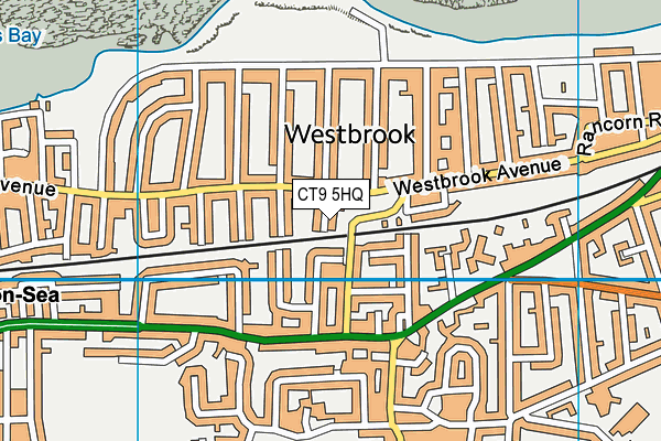 CT9 5HQ map - OS VectorMap District (Ordnance Survey)