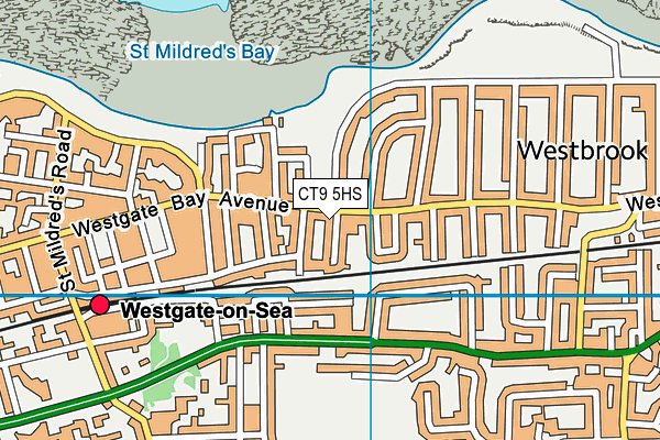 CT9 5HS map - OS VectorMap District (Ordnance Survey)