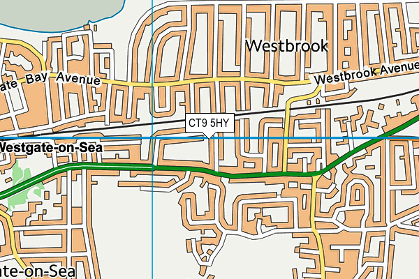 CT9 5HY map - OS VectorMap District (Ordnance Survey)