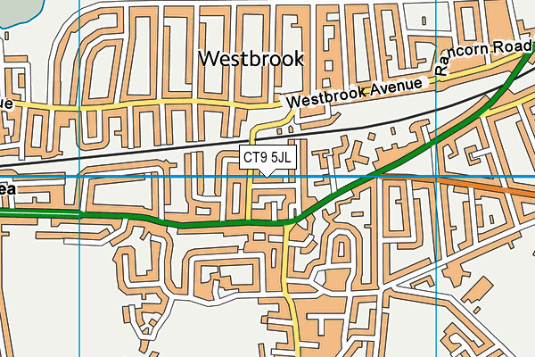 CT9 5JL map - OS VectorMap District (Ordnance Survey)