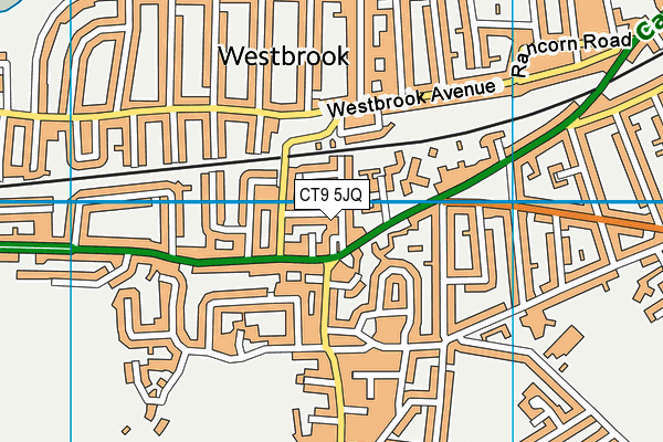 CT9 5JQ map - OS VectorMap District (Ordnance Survey)