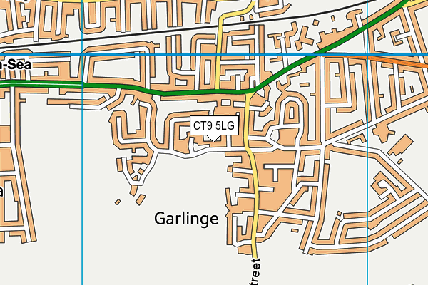 CT9 5LG map - OS VectorMap District (Ordnance Survey)