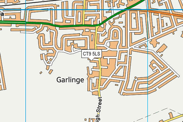 CT9 5LS map - OS VectorMap District (Ordnance Survey)