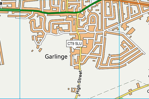 CT9 5LU map - OS VectorMap District (Ordnance Survey)