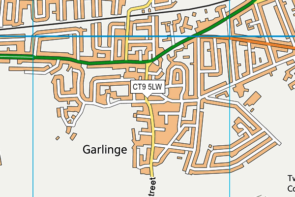 CT9 5LW map - OS VectorMap District (Ordnance Survey)