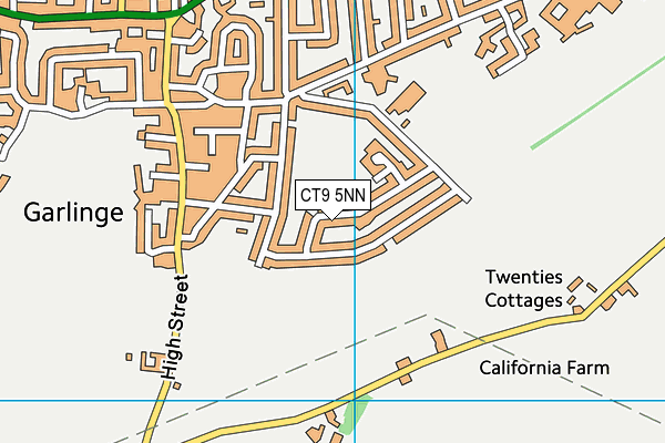 CT9 5NN map - OS VectorMap District (Ordnance Survey)