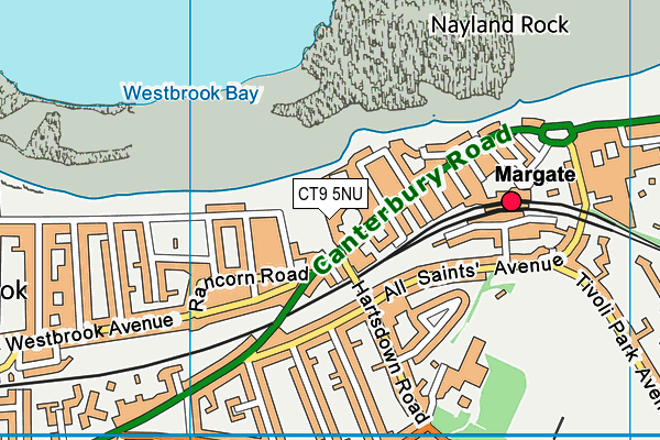 CT9 5NU map - OS VectorMap District (Ordnance Survey)