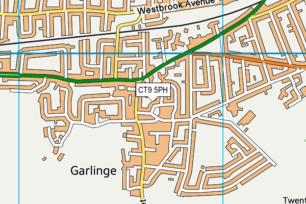 CT9 5PH map - OS VectorMap District (Ordnance Survey)
