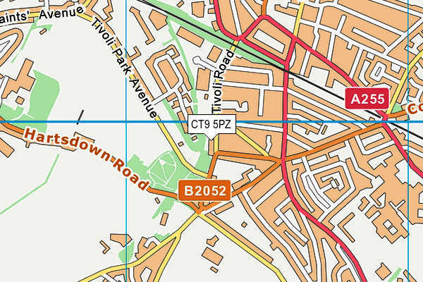 CT9 5PZ map - OS VectorMap District (Ordnance Survey)