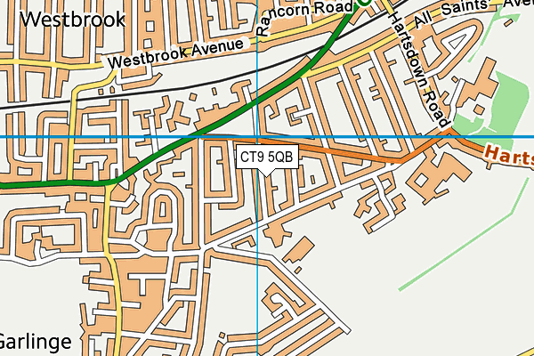 CT9 5QB map - OS VectorMap District (Ordnance Survey)