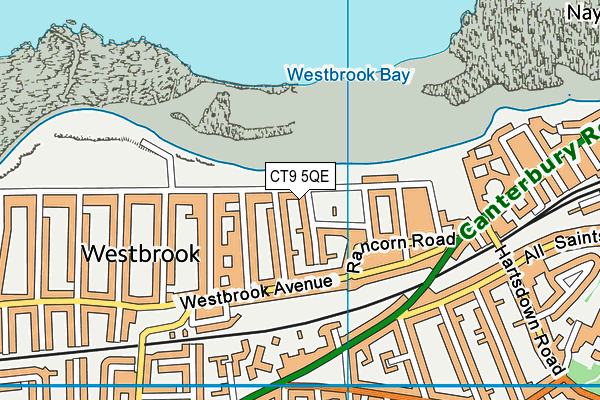 CT9 5QE map - OS VectorMap District (Ordnance Survey)