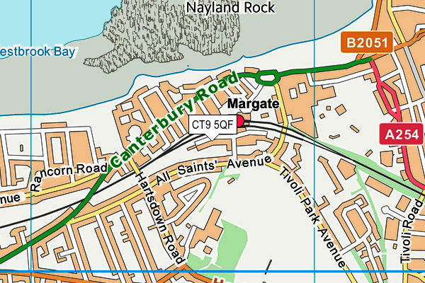 CT9 5QF map - OS VectorMap District (Ordnance Survey)