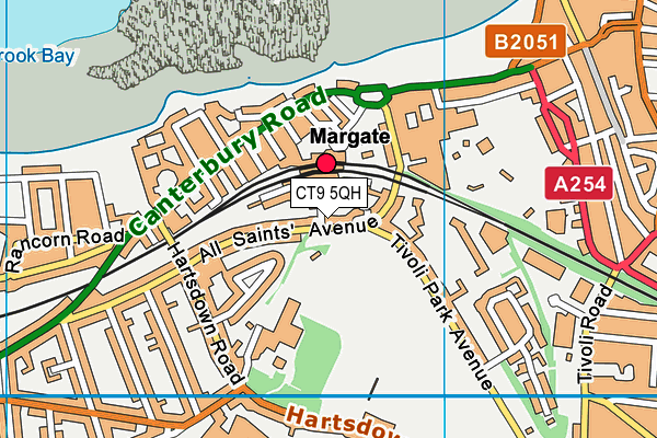Hartsdown Park map (CT9 5QH) - OS VectorMap District (Ordnance Survey)