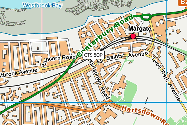 CT9 5QP map - OS VectorMap District (Ordnance Survey)