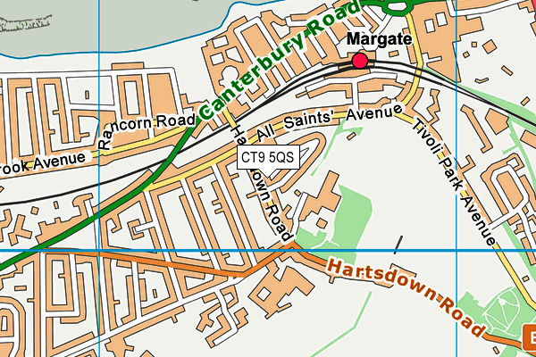 CT9 5QS map - OS VectorMap District (Ordnance Survey)