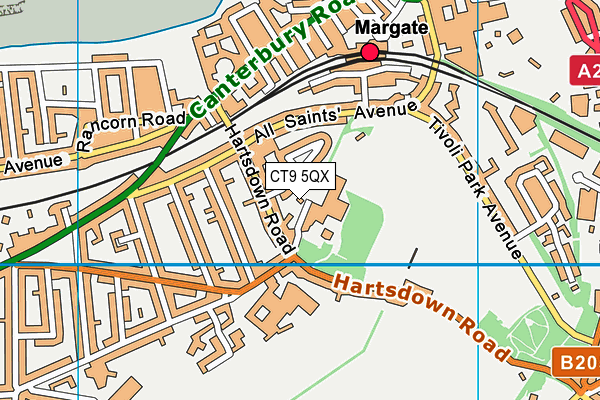 Hartsdown Leisure Centre map (CT9 5QX) - OS VectorMap District (Ordnance Survey)