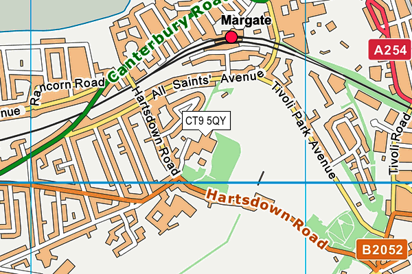 CT9 5QY map - OS VectorMap District (Ordnance Survey)