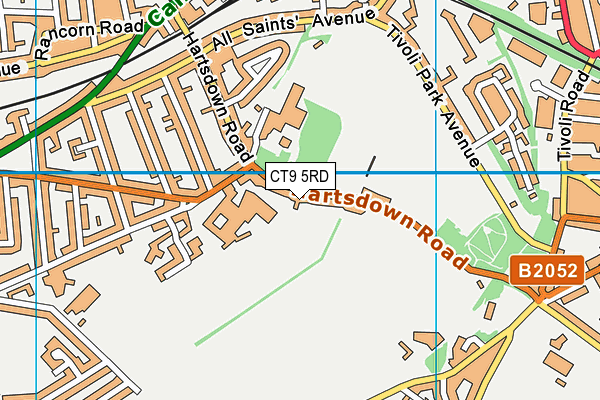 CT9 5RD map - OS VectorMap District (Ordnance Survey)