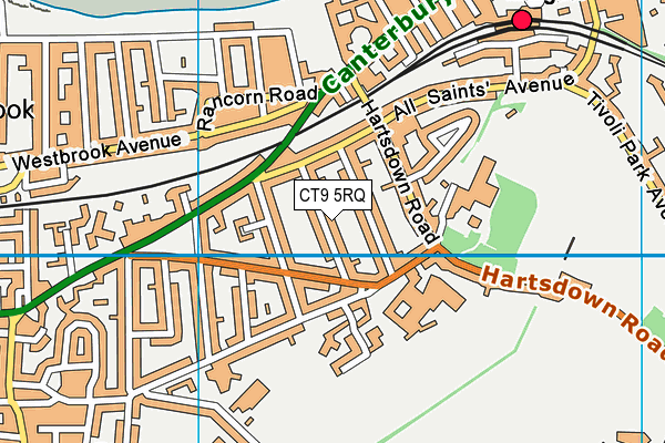 CT9 5RQ map - OS VectorMap District (Ordnance Survey)