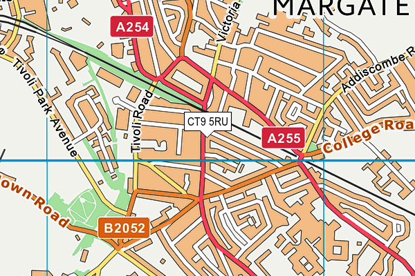 CT9 5RU map - OS VectorMap District (Ordnance Survey)