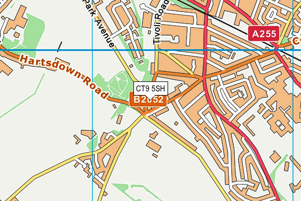 CT9 5SH map - OS VectorMap District (Ordnance Survey)