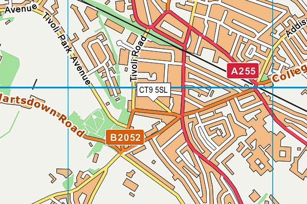 CT9 5SL map - OS VectorMap District (Ordnance Survey)