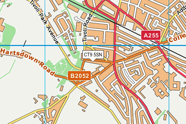 CT9 5SN map - OS VectorMap District (Ordnance Survey)