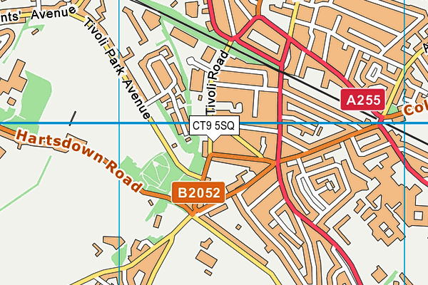 CT9 5SQ map - OS VectorMap District (Ordnance Survey)