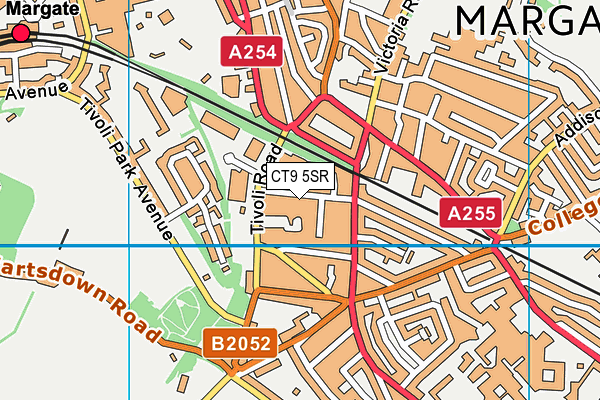 CT9 5SR map - OS VectorMap District (Ordnance Survey)