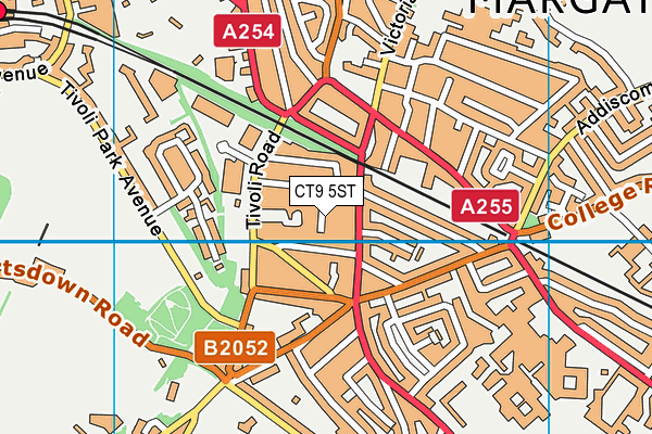 CT9 5ST map - OS VectorMap District (Ordnance Survey)