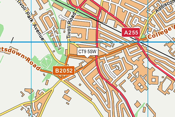 CT9 5SW map - OS VectorMap District (Ordnance Survey)