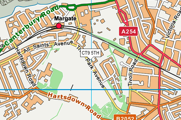 Tivoli Park map (CT9 5TH) - OS VectorMap District (Ordnance Survey)