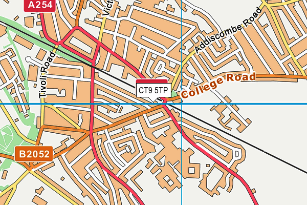CT9 5TP map - OS VectorMap District (Ordnance Survey)