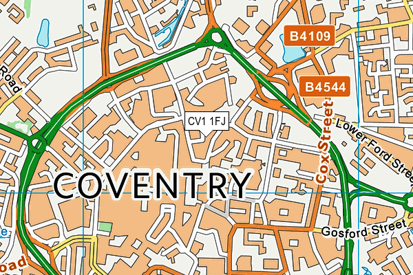 Map of COVENTRY DESSERTS LTD at district scale