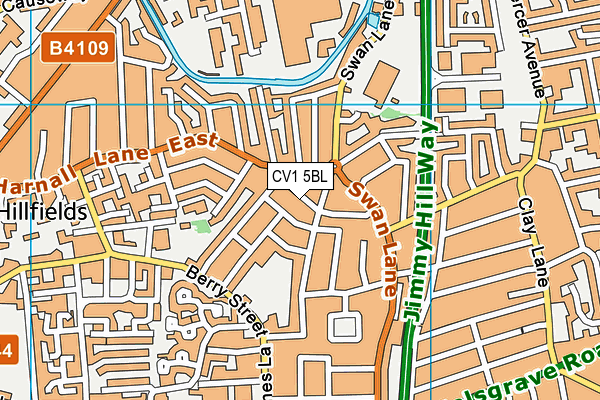 CV1 5BL map - OS VectorMap District (Ordnance Survey)
