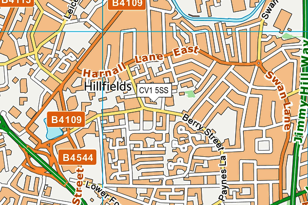 CV1 5SS map - OS VectorMap District (Ordnance Survey)