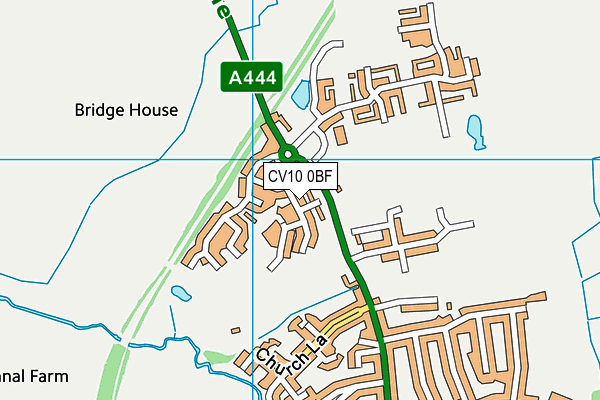 CV10 0BF map - OS VectorMap District (Ordnance Survey)