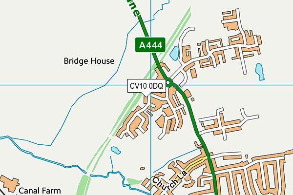 CV10 0DQ map - OS VectorMap District (Ordnance Survey)