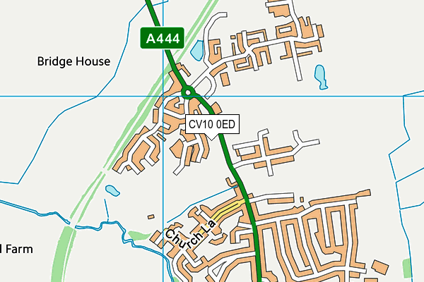 CV10 0ED map - OS VectorMap District (Ordnance Survey)