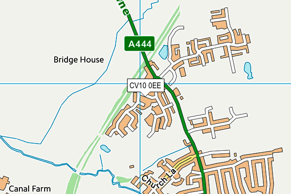 CV10 0EE map - OS VectorMap District (Ordnance Survey)