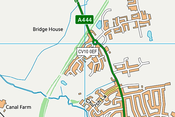 CV10 0EF map - OS VectorMap District (Ordnance Survey)