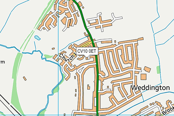 CV10 0ET map - OS VectorMap District (Ordnance Survey)