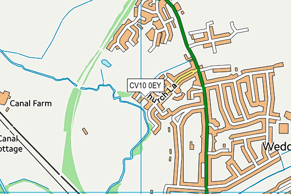 CV10 0EY map - OS VectorMap District (Ordnance Survey)