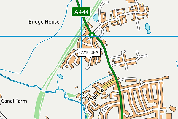 CV10 0FA map - OS VectorMap District (Ordnance Survey)